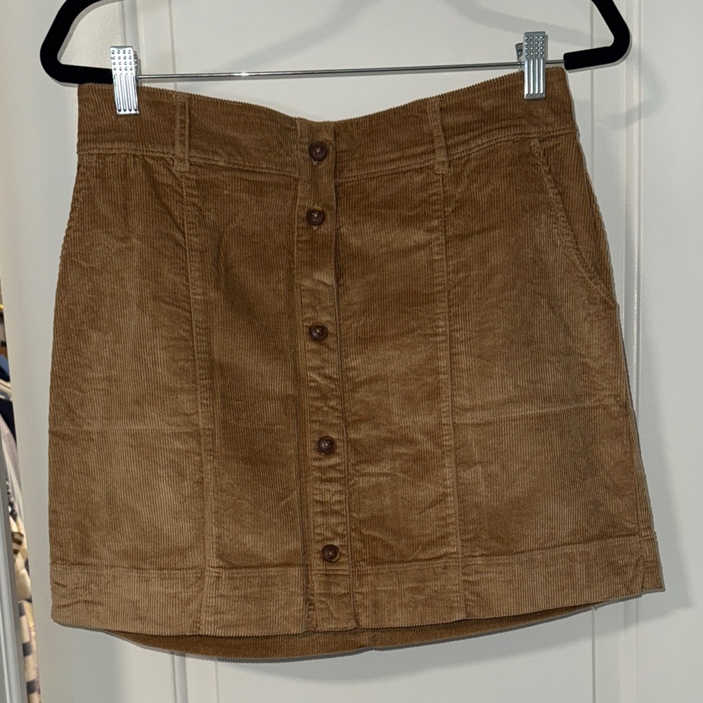 Vineyard Vines Brown Corduroy Mini Skirt